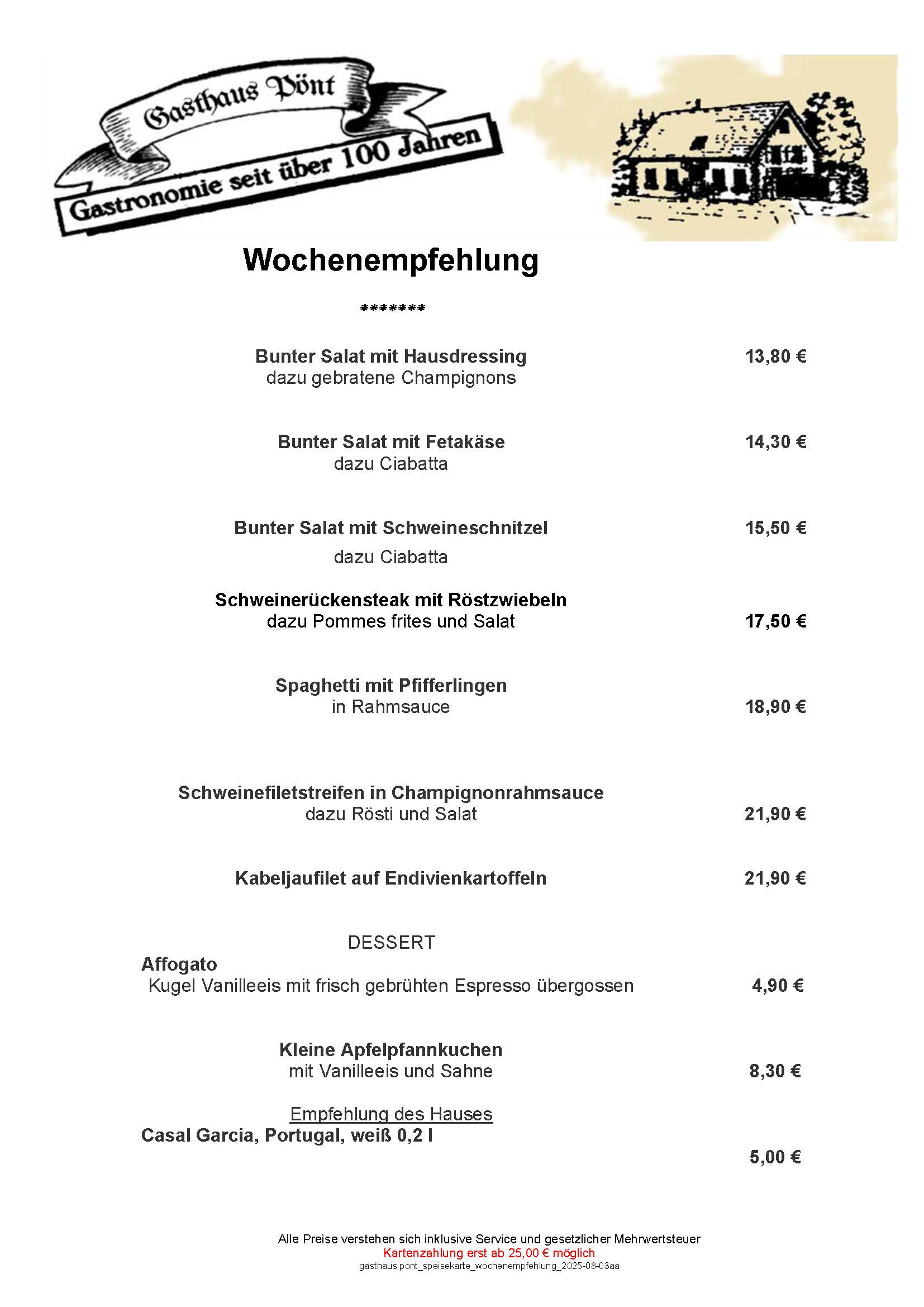 Gasthaus Pönt_Speisekarte_Wochenempfehlung_2025-08-03a