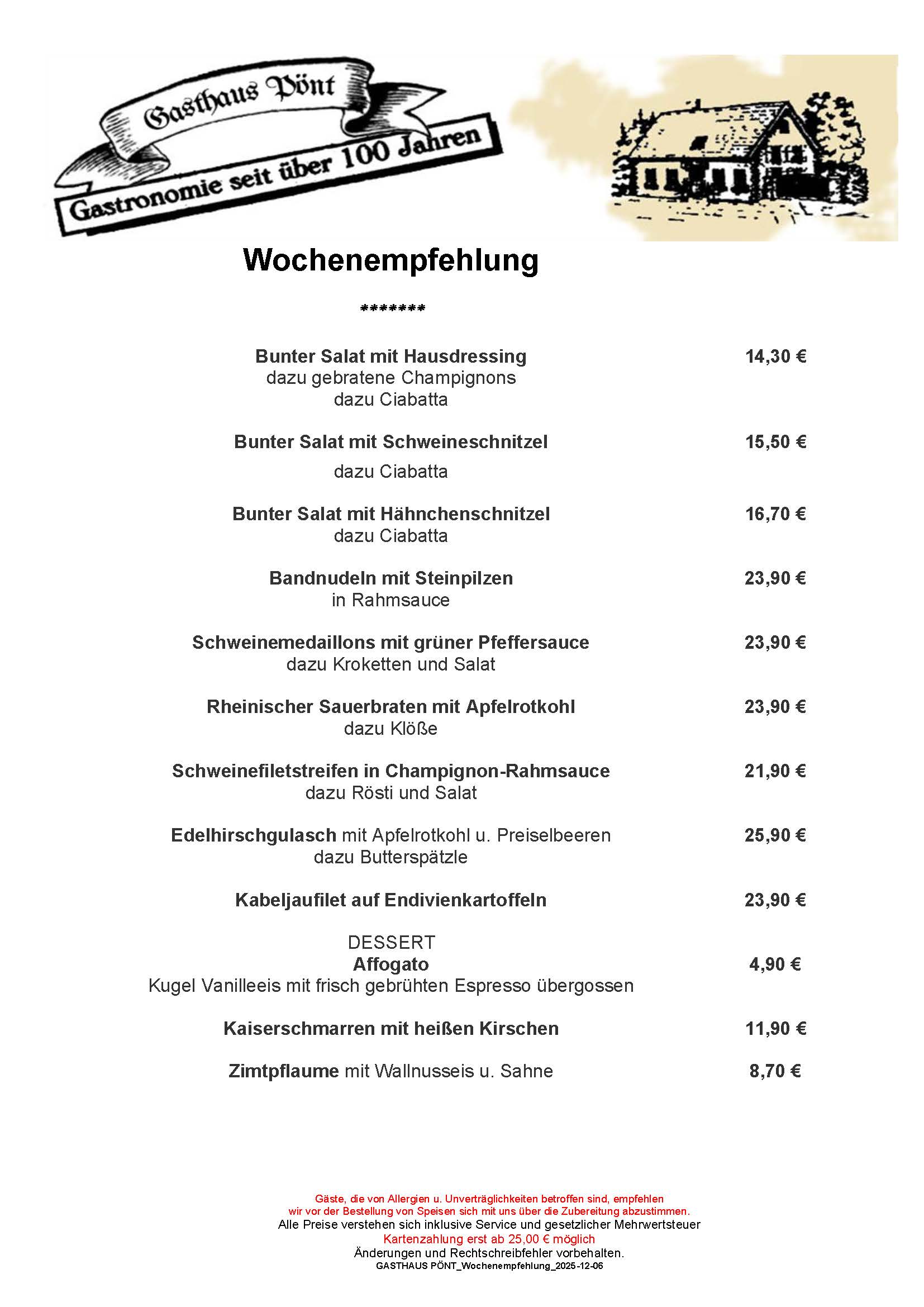 GASHAUS PÖNT_Wochenempfehlung_2025-12-06